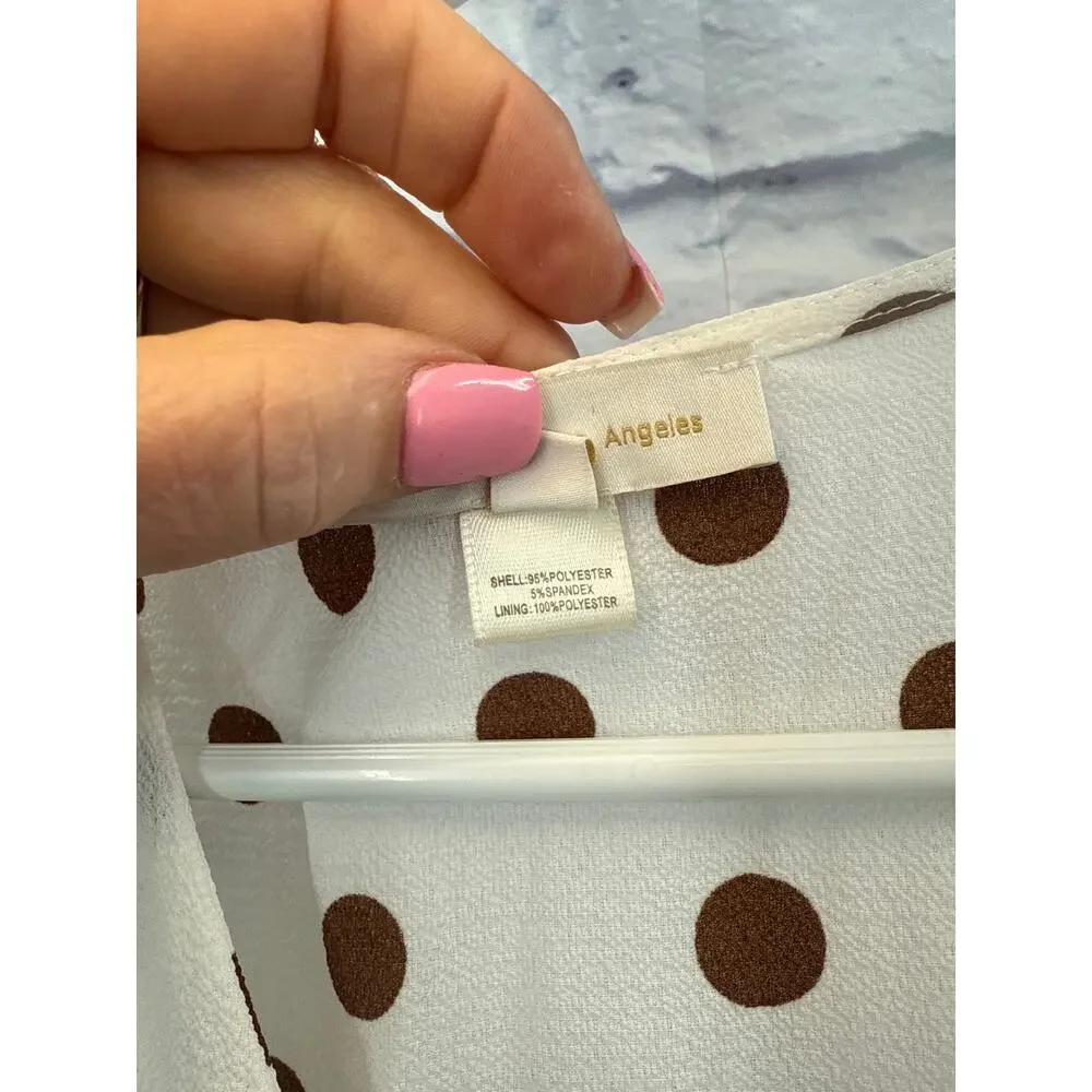 Monteau Brow Poke A Dot Mini Dress Small - Picture 4 of 4